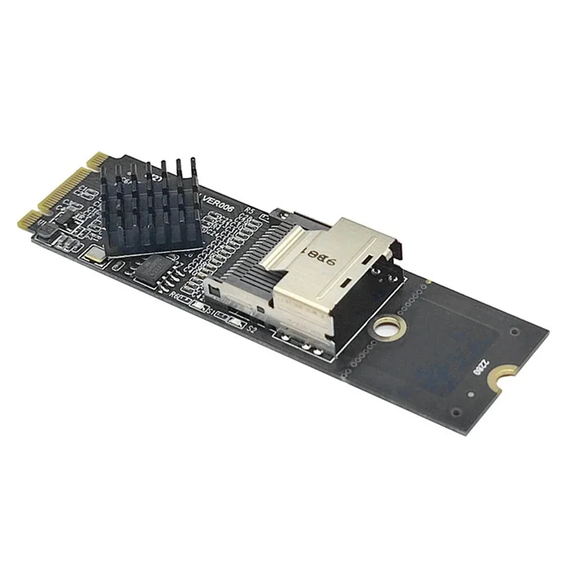 M.2 NVME To SFF-8087 SATA3.0 Expansion Card Mini-SAS/SATA Hard Disk Adapter Card 36PIN Replacement Spare Parts Accessories
