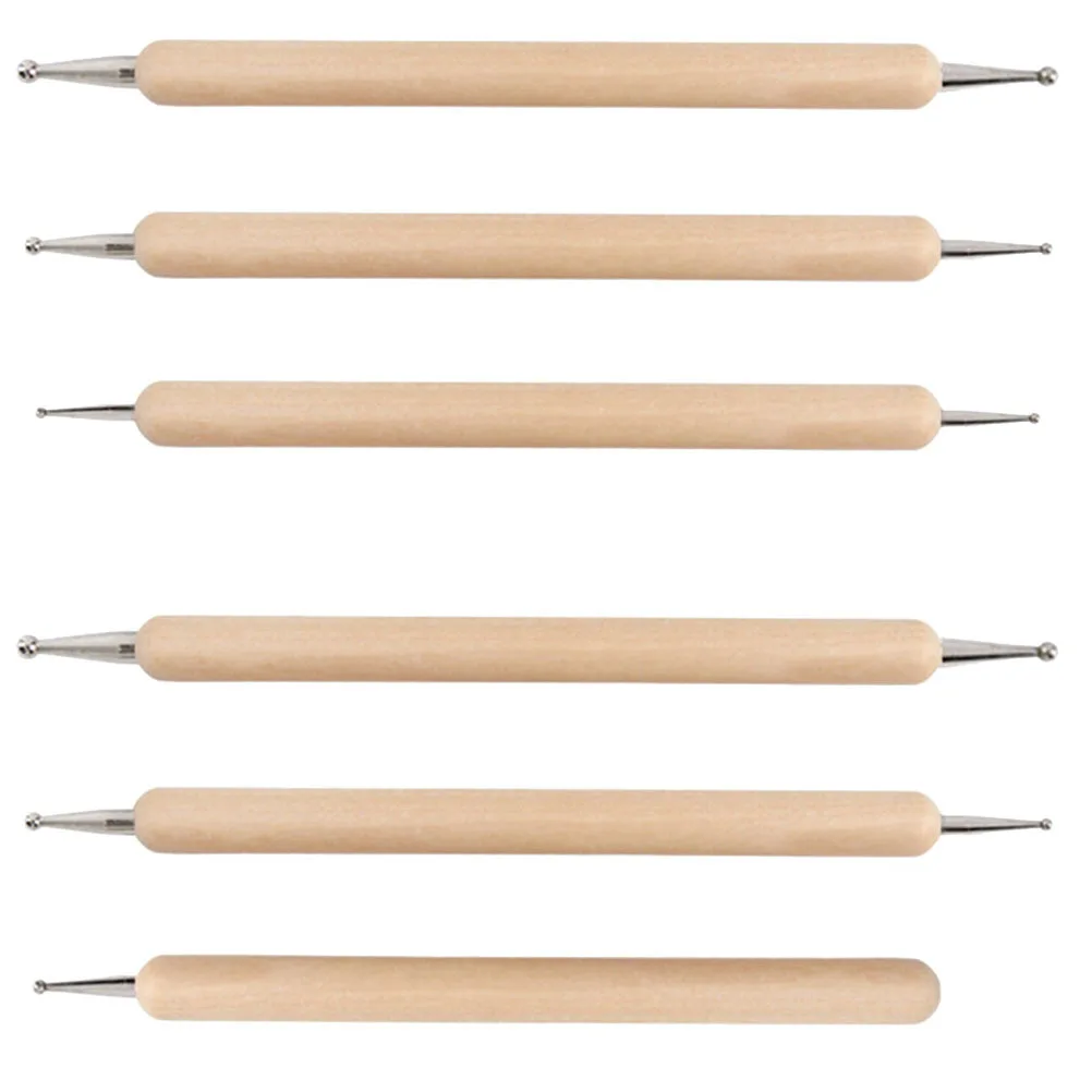 

6pcs Pottery Carving Tools Set Clay Sculpting Modeling Trimming Kit For Ceramic Craft Air Dry Polymer Plasticine Dough Art