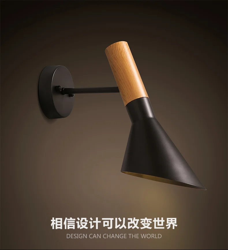 Free Shipping Replica Modern Vintage Arne Jacobsen wood LIKE Wall lights Creative AJ iron Wall lamp Modern Sconce light