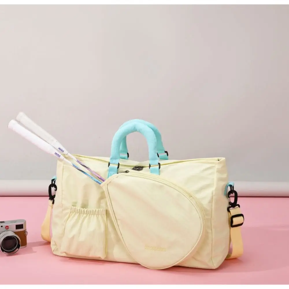 

Large Capacity Badminton Rackets Bag Dry Wet Separation Multifunctional Sports Shoulder Bag Durable Fitness Gym Handbag