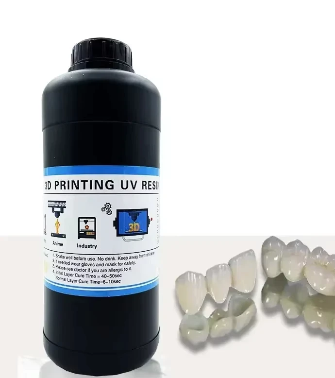 LL High Strength Non-toxic A2 Color Liquid 3D Resins Crown for LCD/DLP Printer /1000g 3D resins