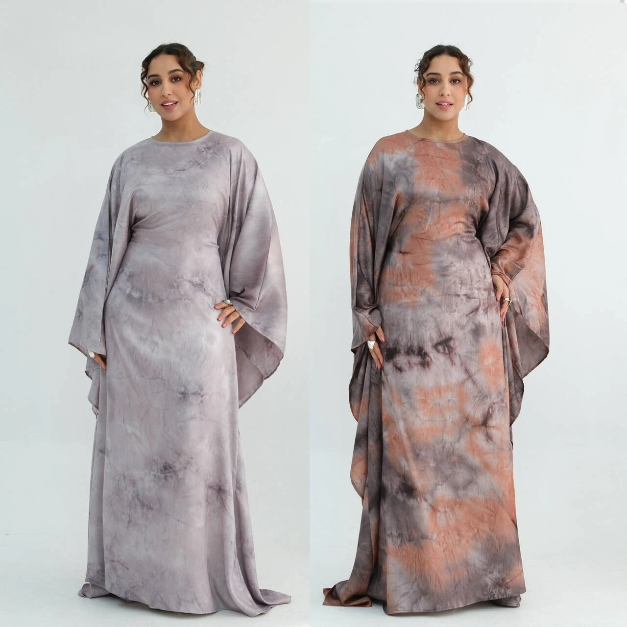 

Eid Women Dress Ramadan Abaya Print Bat Sleeve Party Vestidos Largos Muslim Jalabiya Morocco Kaftan Dubai Islam Arab Long Robe