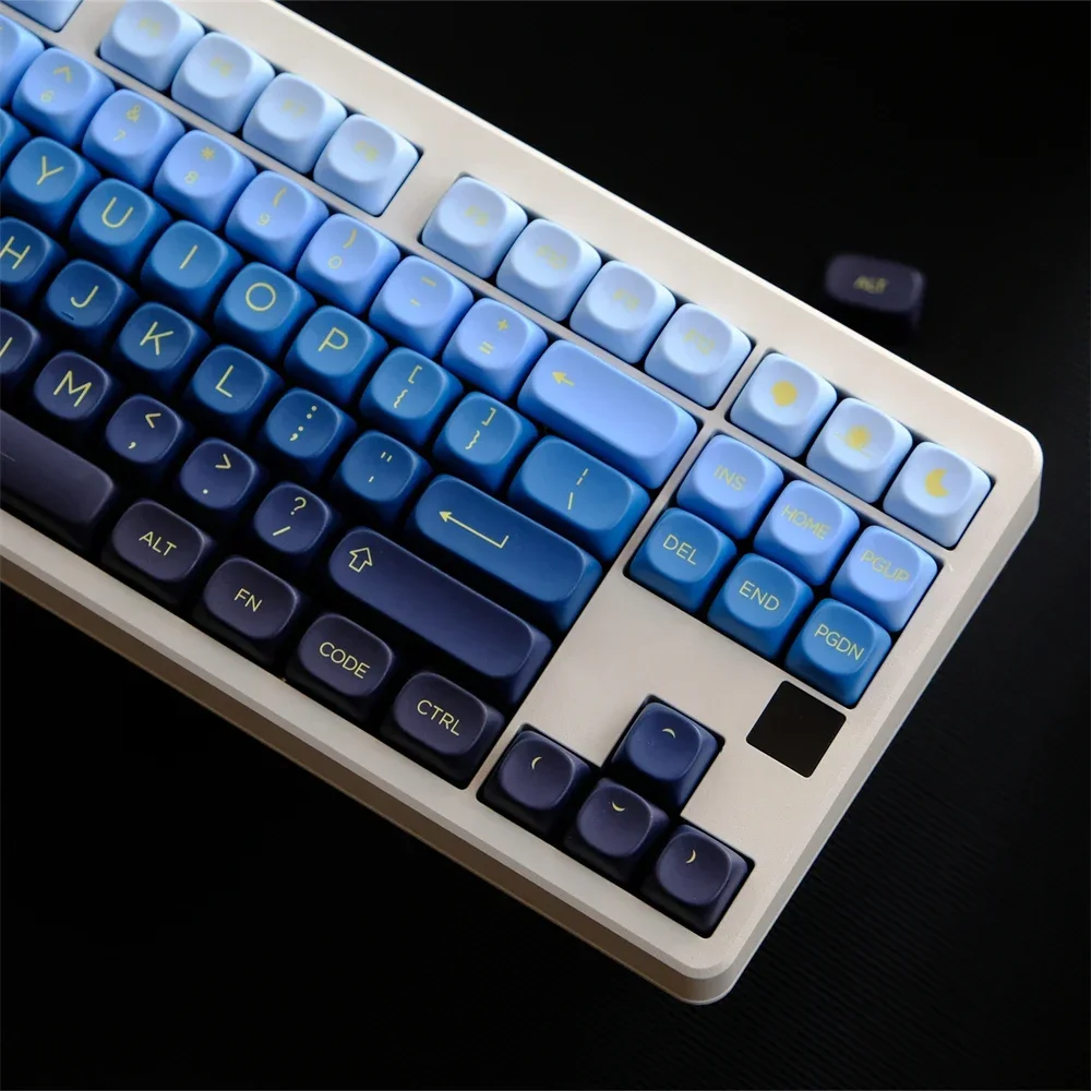 Imagem -05 - Moonrise-pbt Keycap para Gaming Teclado Mecânico mx Switch Perfil Moa Sublimação de Corante 129 Chaves