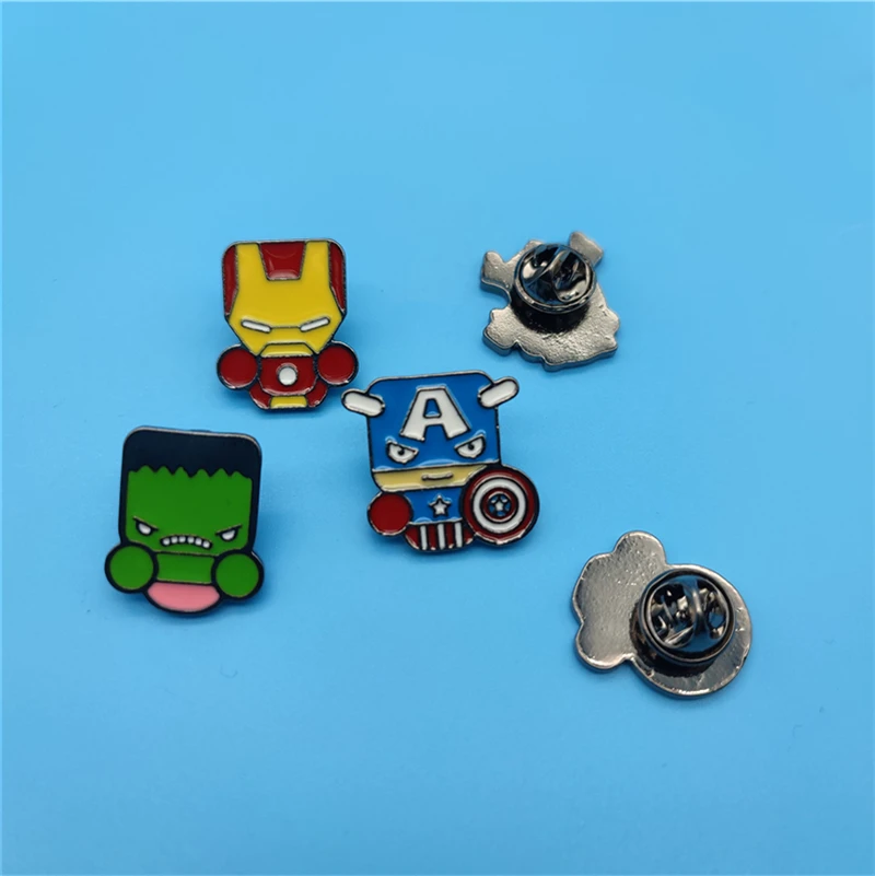 Spider Thor Nick Fury Captain America Iron Man Costume Cosplay spilla in metallo spilla in lega accessori