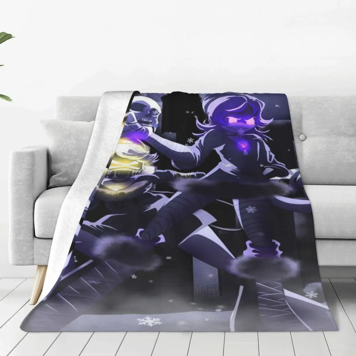 Murder Drones N And Uzi Blankets Fleece Printed Anime Cartoon Multifunction Super Warm Throw Blanket for Bedding Office Quilt