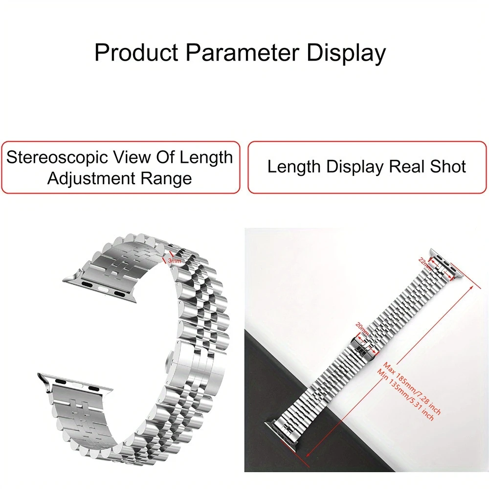 حزام من الفولاذ المقاوم للصدأ لسلسلة ساعات Apple 11/10/9/8/7/6/5/4/3/SE 3 سوار معدني لساعة iWatch Ultra 3 49 مللي متر 45 مللي متر 44 مللي متر 46 مللي متر