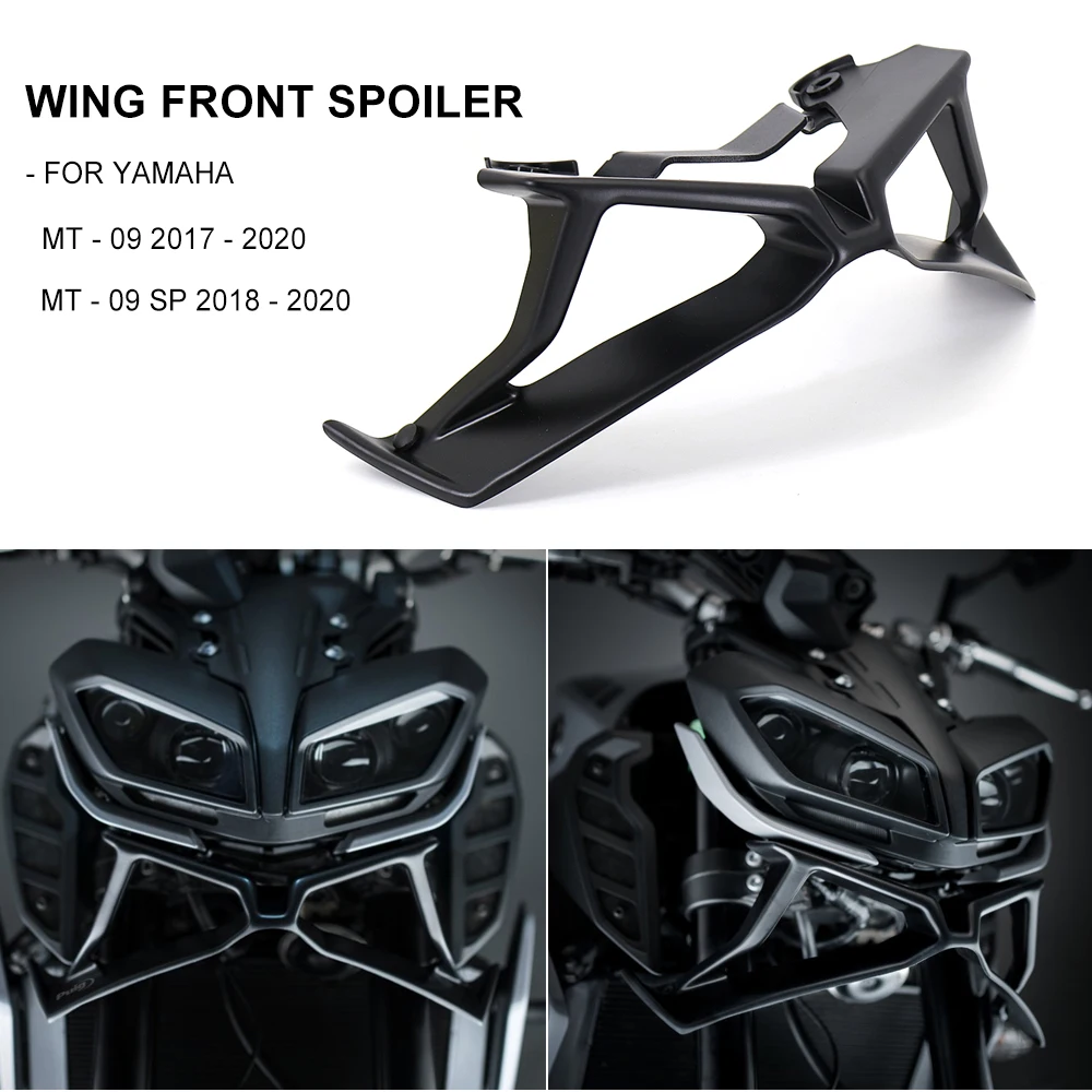 

For Yamaha MT-09 MT09 SP 2017-2020 2019 Motorcycle Downforce Naked Frontal Spoilers Winglet Aerodynamic Wing Front Spoiler Kit