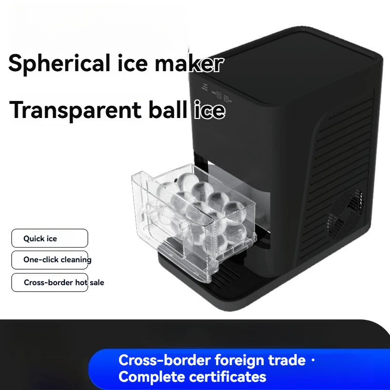 New Whiskey Ice Ball Maker Machine Silent Sphere Ice Maker for Home Bar Desktop Low Noise