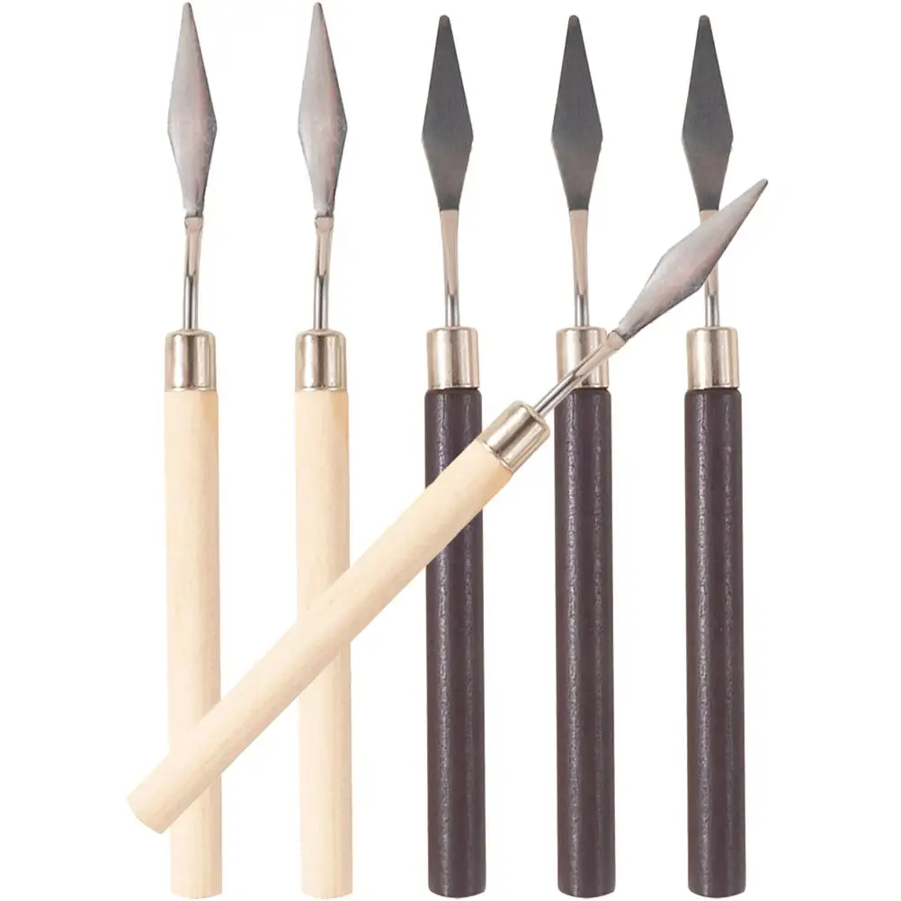 

6 шт., стержень для смешивания клея, палочка, инструменты для ногтей, металлический шпатель, красота, макияж, перемешивание краски, цветной блендер, принадлежности