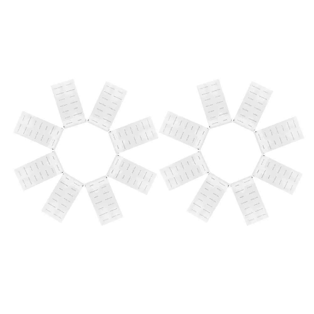 20 ورقة من ملصقات الزجاجات القابلة لإعادة الملء، ملصقات أدوات الزينة الشفافة للسفر لوشن شامبو وبلسم تنظيم مستحضرات التجميل والعناية بالبشرة #5