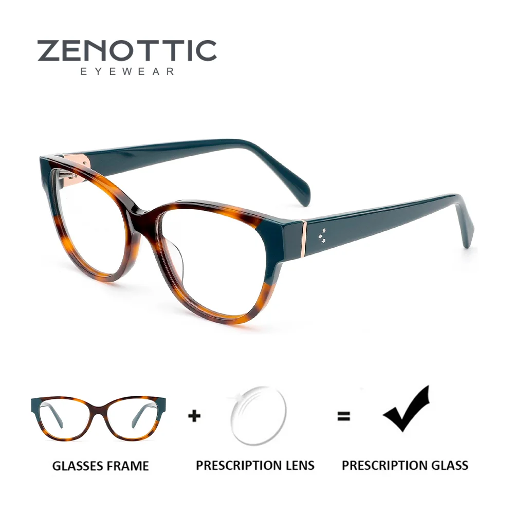 

ZENOTTIC очки по рецепту из ацетата бабочки для женщин, прогрессивные оптические очки, фотохромные очки