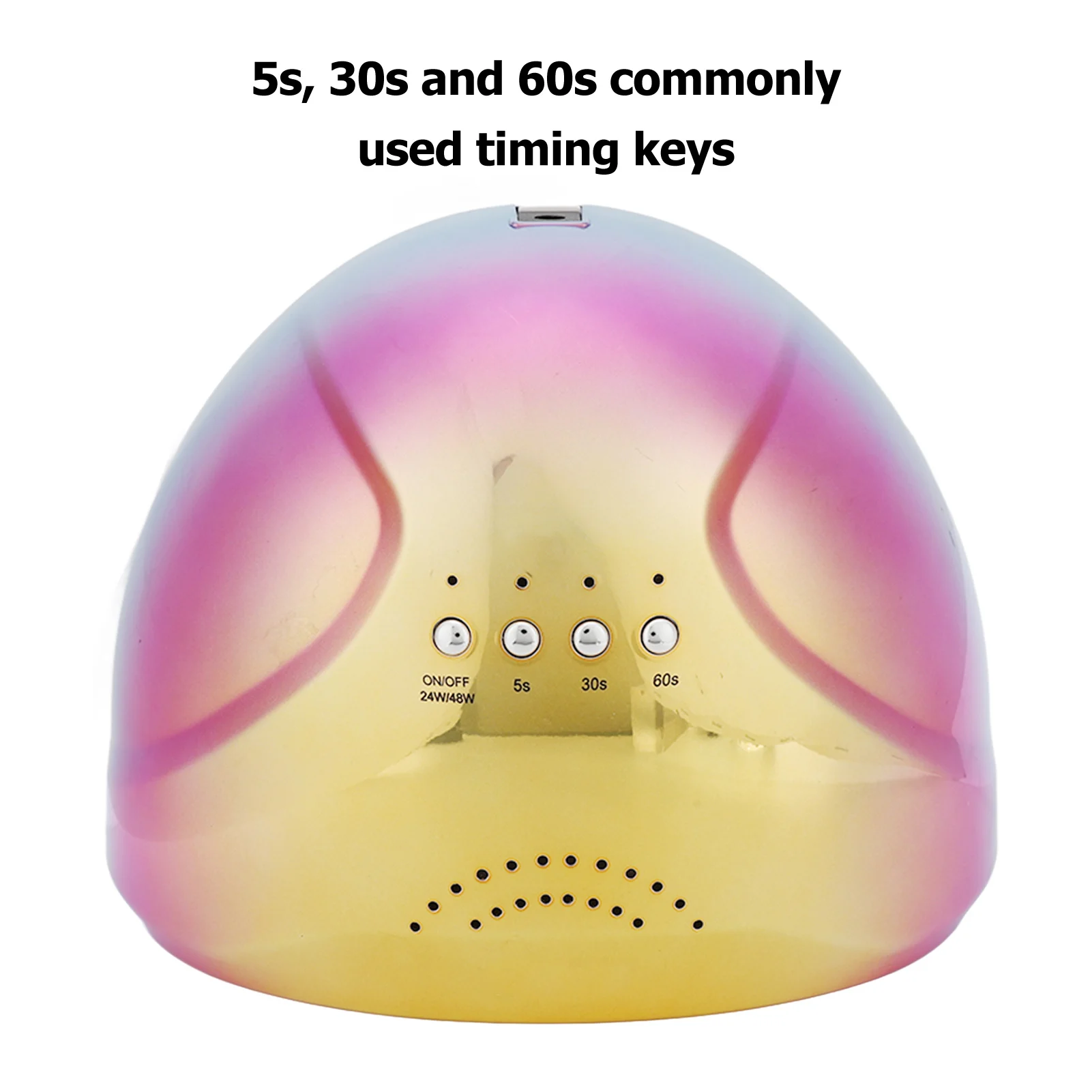 Lampada polimerizzante per gel per unghie Lampada per unghie a LED UV Lampada per unghie a LED UV 48W Doppia sorgente luminosa Asciugatrice per smalto gel a induzione intelligente a infrarossi