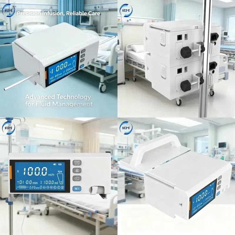Hot Sale Portable High Precision Medical Pump with Rechargeable Built-in Battery for Hospital Clinical Patient