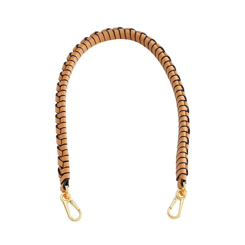 Yellow spiral woven shoulder strap for women bag durable fashion not easy to fade bag modification bag accessories