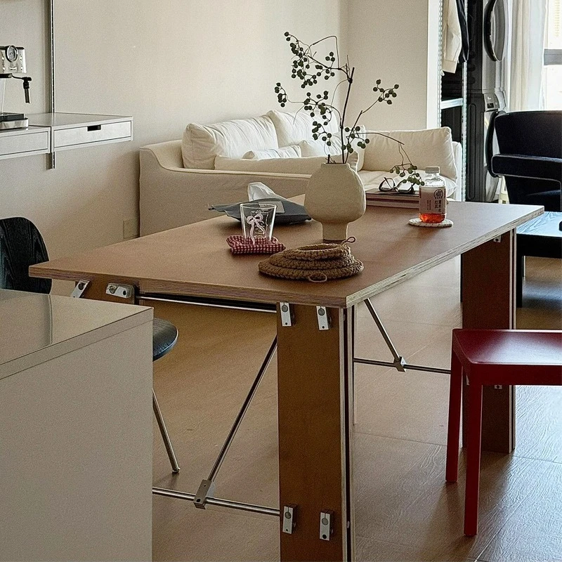 

Simple optical axis stainless steel ocean plate desk desk tea table