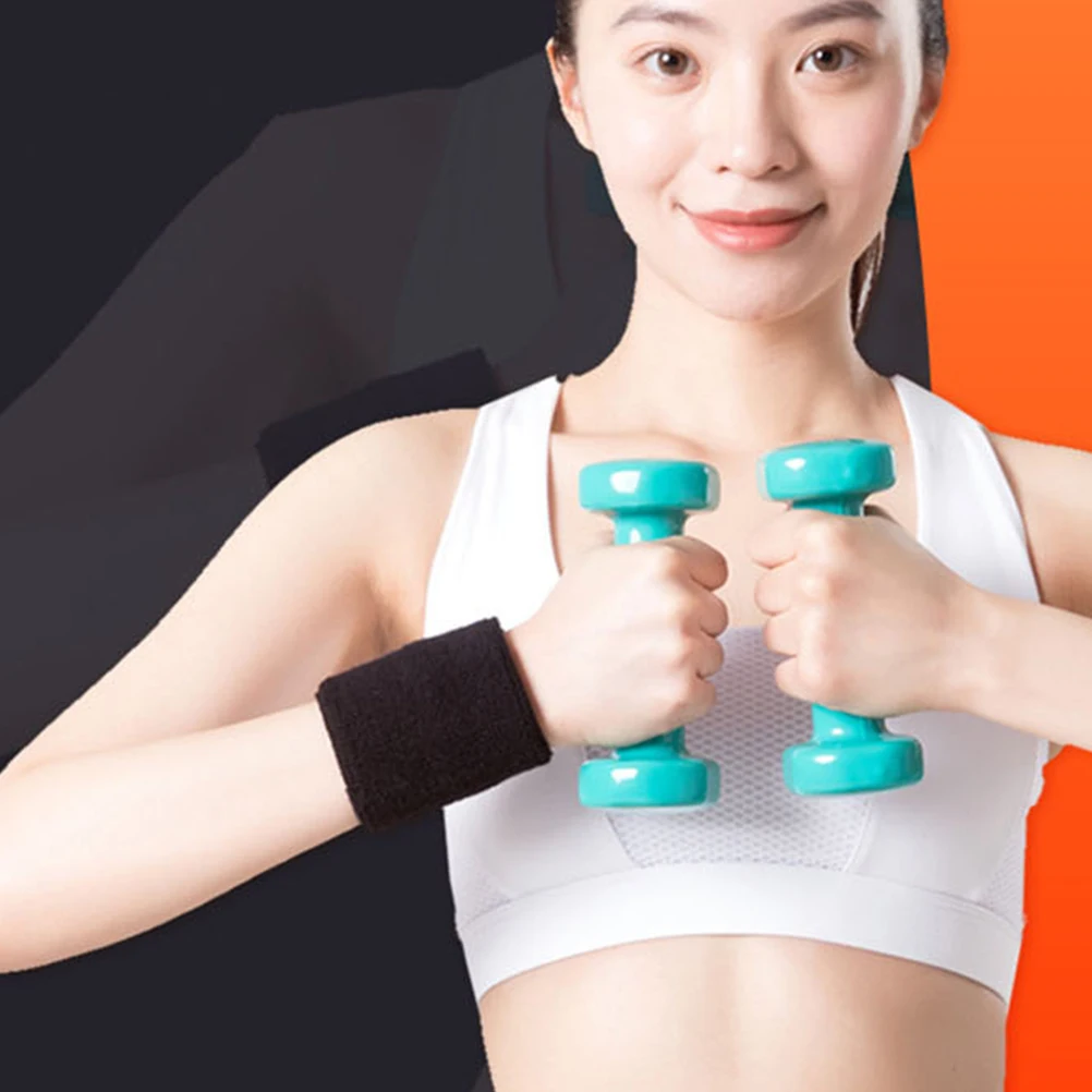 

8 Pcs Wrist Strap Athletic Wristbands Running Sweatbands Fitness Braces Sweat-absorbing Protectors Supports for Sports 8cm