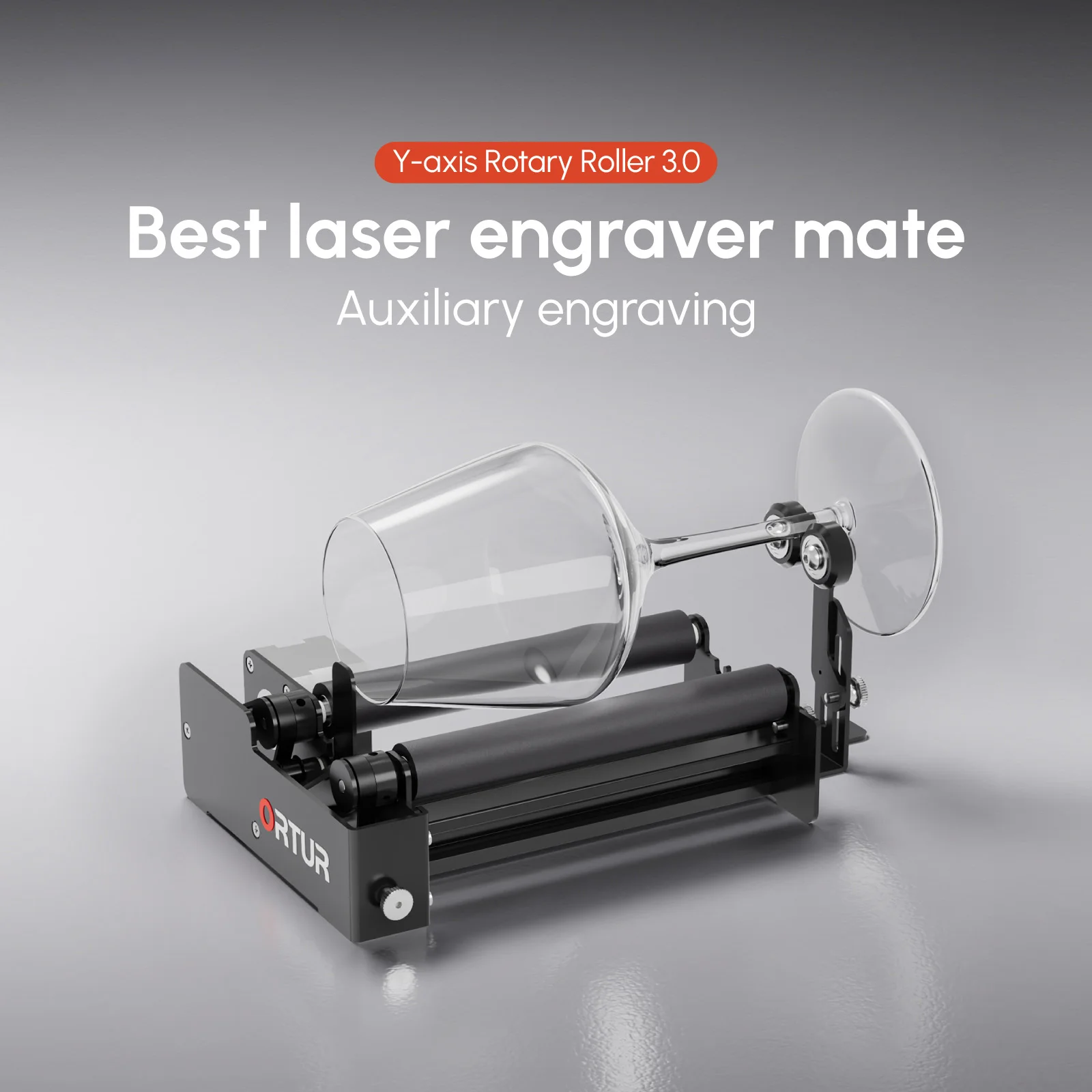 Ortur YRR 3.0 Laser Engraver Y-axis Rotary Roller 360 Degree Rotating Engraving Cylindrical Object Cans