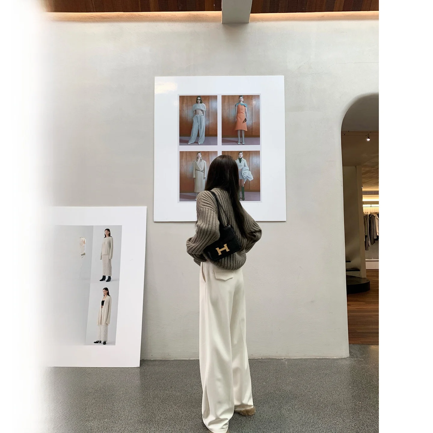 

YUYUREAL Женские брюки с высокой талией и широкими штанинами, осенне-зимние, прямого кроя, струящиеся, в пол, повседневные, костюмные