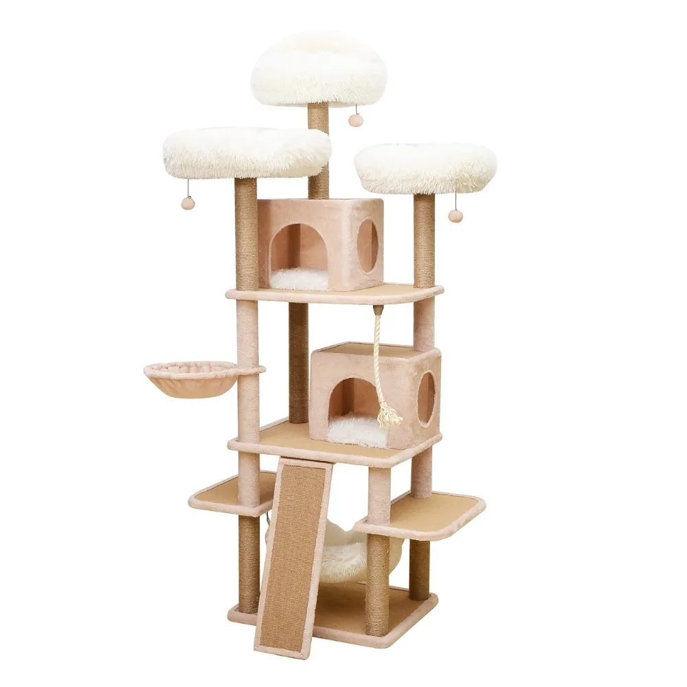 Cat Tree - A Dynamic Complex Cat Tower, to Stay Around This Easy Assembled Sturdy Cat Furniture