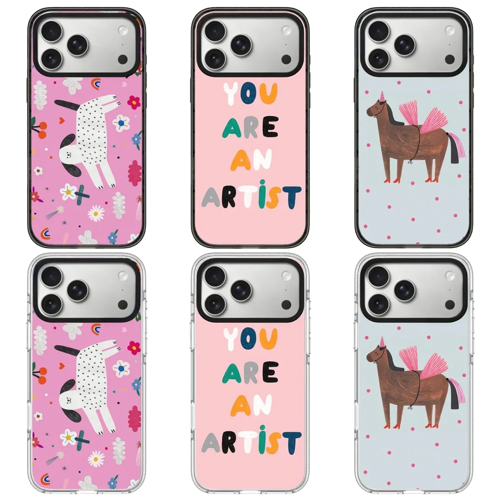 

You Are An Artist 2.0 Acrylic Black White Border Phone Cover for IPhone 12 13 14 15 16 17 Pro Max Case for IPhone 17 Air