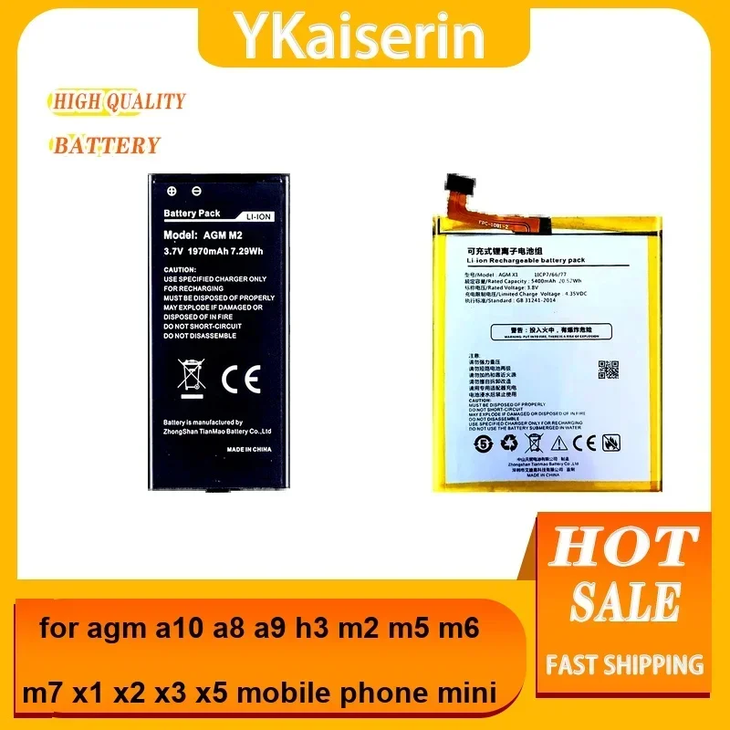 

Замена аккумулятора мобильного телефона премиум-класса 1970-6000 мАч для Agm A10 A8 A9 H3 M2 M5 M6 M7 X1 X2 X3 X5 Мини-аккумуляторы