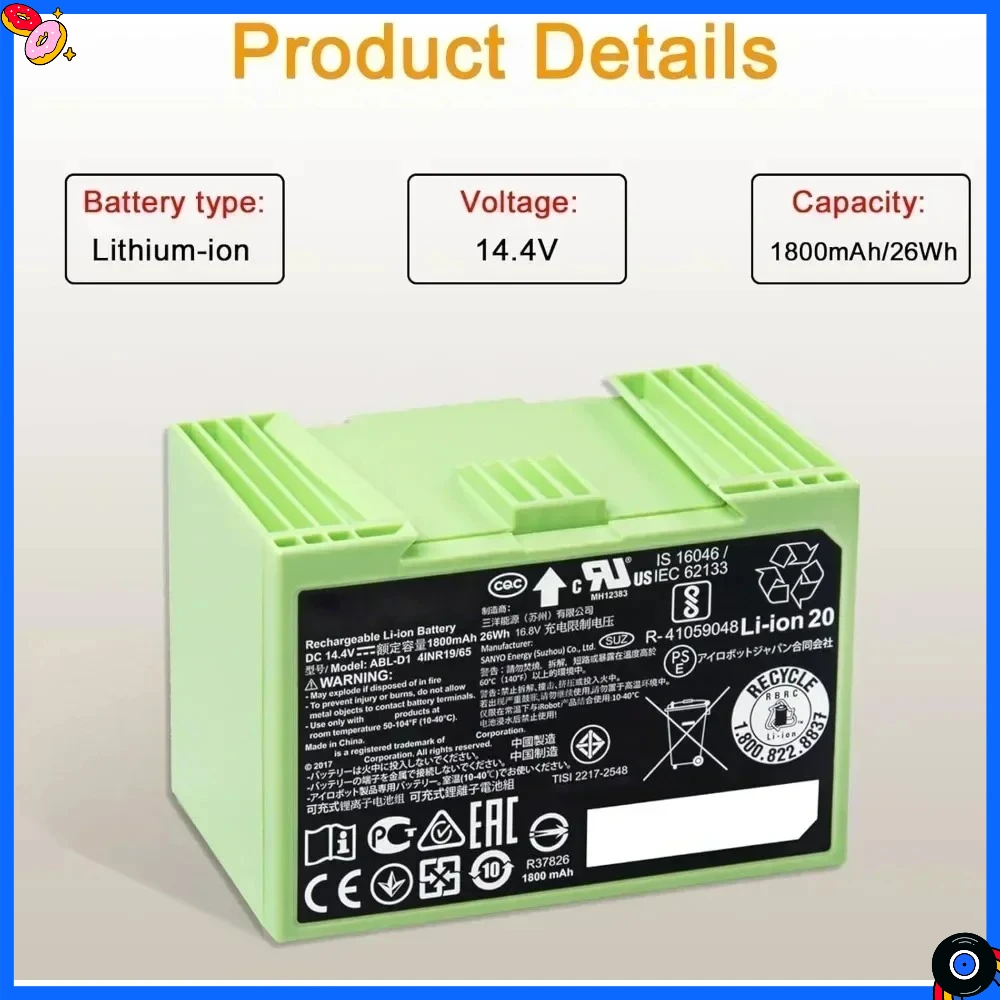14.4V 5000Mah Repla… - image