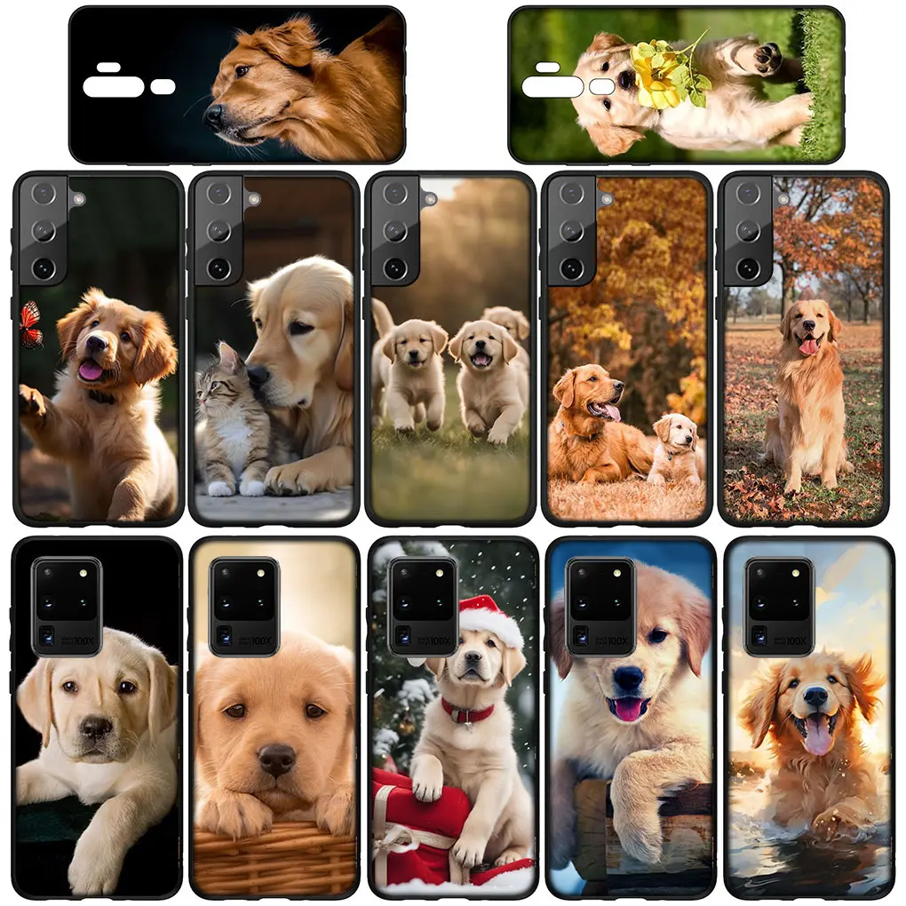 Golden Retriever Dog Pet Animal Phone Cover Case for Samsung Galaxy Note 20 Ultra 10 8 9 S10 Lite S9 A6 A8 Plus A9 Soft Casing