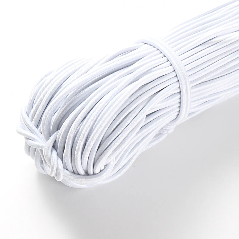 1/2/2.5/3MM White/black High-Quality Round Strong Elastic Rope Rubber Band Sewing Garment Craft DIY Sewing Accessories