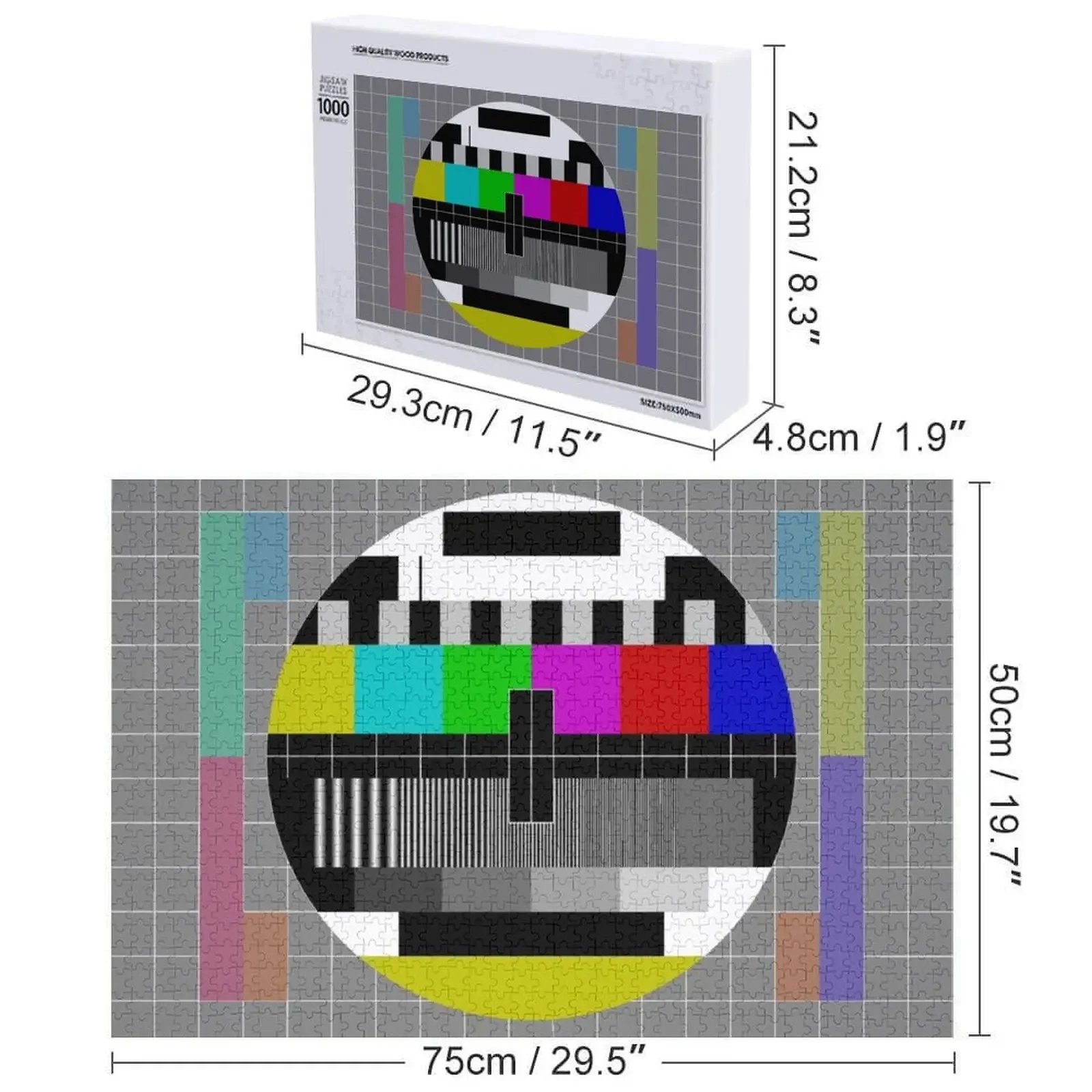 Test Pattern Jigsaw Puzzle Christmas Gifts With Photo Puzzle