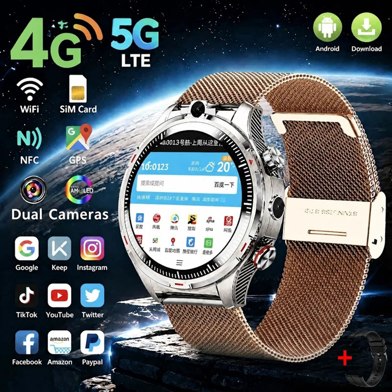 Updated LW12 4G Smart Watch Phone,1.43