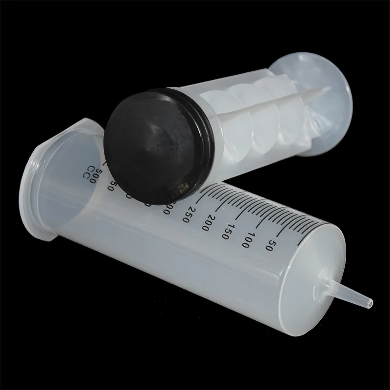 500CC Industrial Plastic Injection Syringe Needleless Syringe Hand Push Large Capacity Syringe Enema Feeder