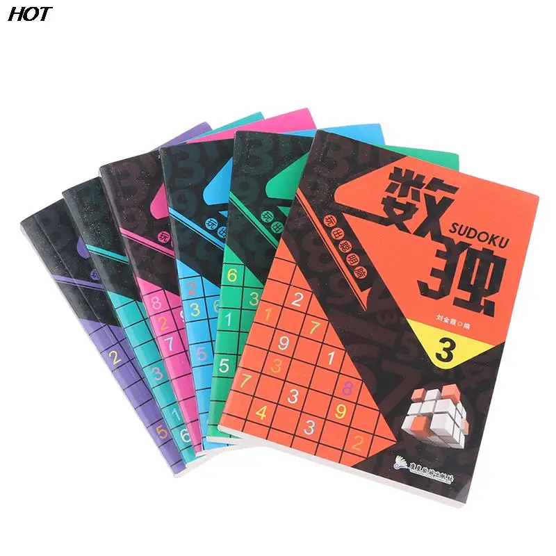 Hot 6 Books/Set Sudoku Thinking Game Book Children Play Smart Brain Number Placement Book Pocket Books