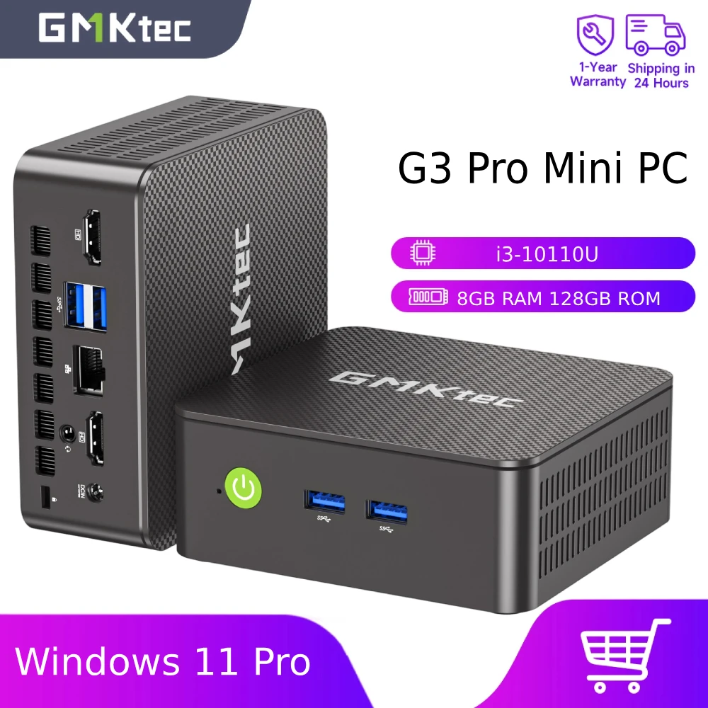 【¥22,755】GMKtec G3 Pro ミニPC / Intel Core i3 10110U / DDR4 8GB / SSD 128GB-アリエク特価アラート