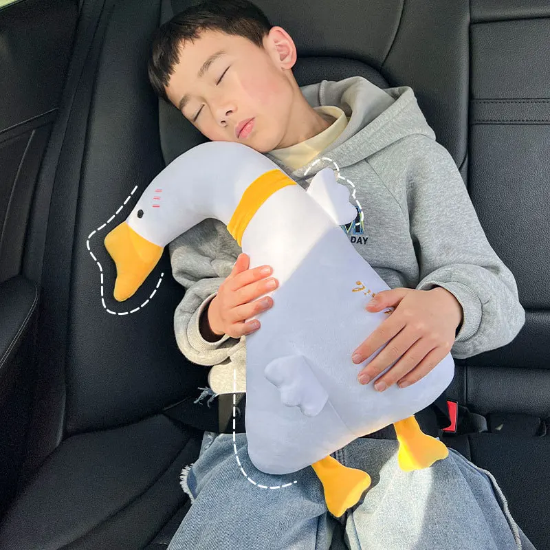 Car Seat Shoulder Pad with Cartoon Pet Design for Children To Prevent Strangling and Sleep Aid Travel Accessories  Car Pillow
