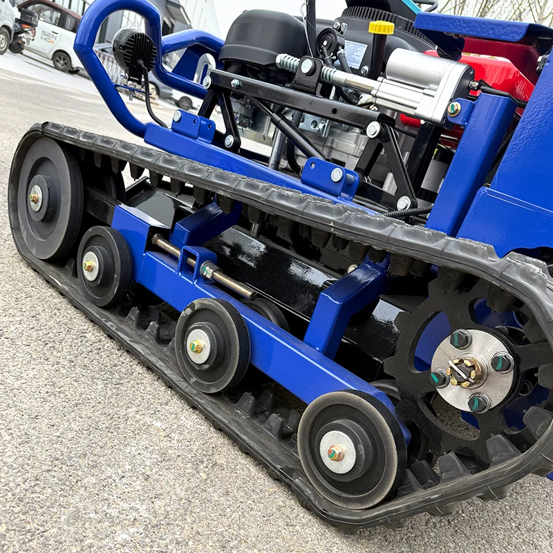 Cortacésped robot con control remoto, pistas de goma para agricultura, corte de césped todo terreno, CE/EPA personalizado