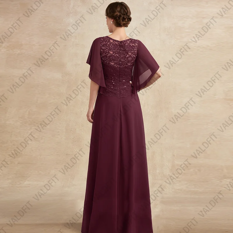 Customized Long Burgundy Mother of the Bride Dresses Wedding Party Dress vestidos de fiestas elegantes mujer boda