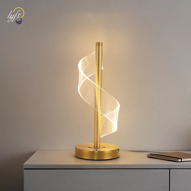 Modern LED Table Lamps Indoor Lighting Touch Switch Dimmable Home Bedroom Bedside Light Living Room Hotel Decoration Desk Lamp