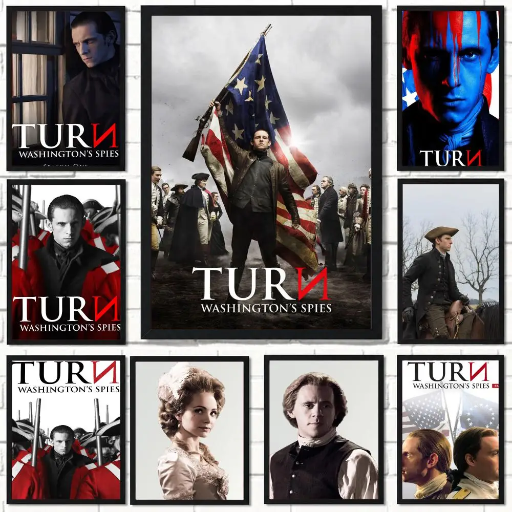 tv series T-TURN Washingtons Spies-S Poster Self Adhesive Wall Decor for Modern Home Cafe Office and Bar