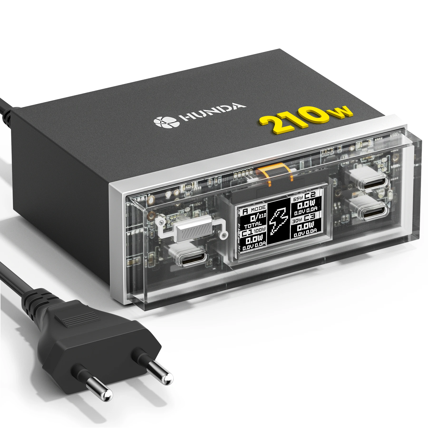 

HUWDER Multi Port Desktop Charging Station 210W Power Portable Fast Charging Charger For Phone Adapter Laptop Type C Charge Dock