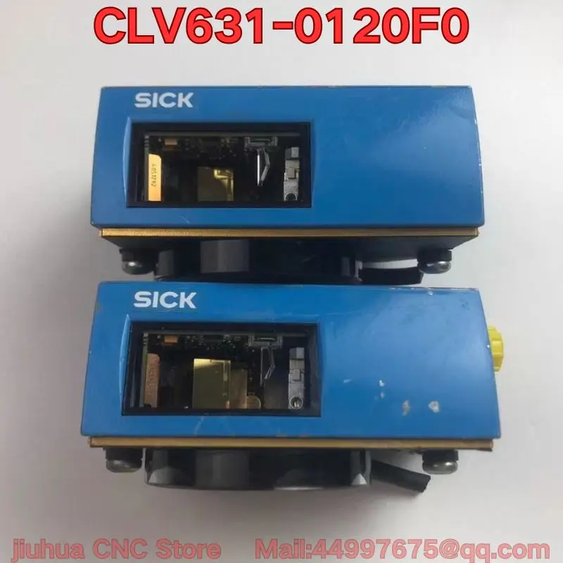 Used CLV631-0120F0 barcode scanner, functional test passed.