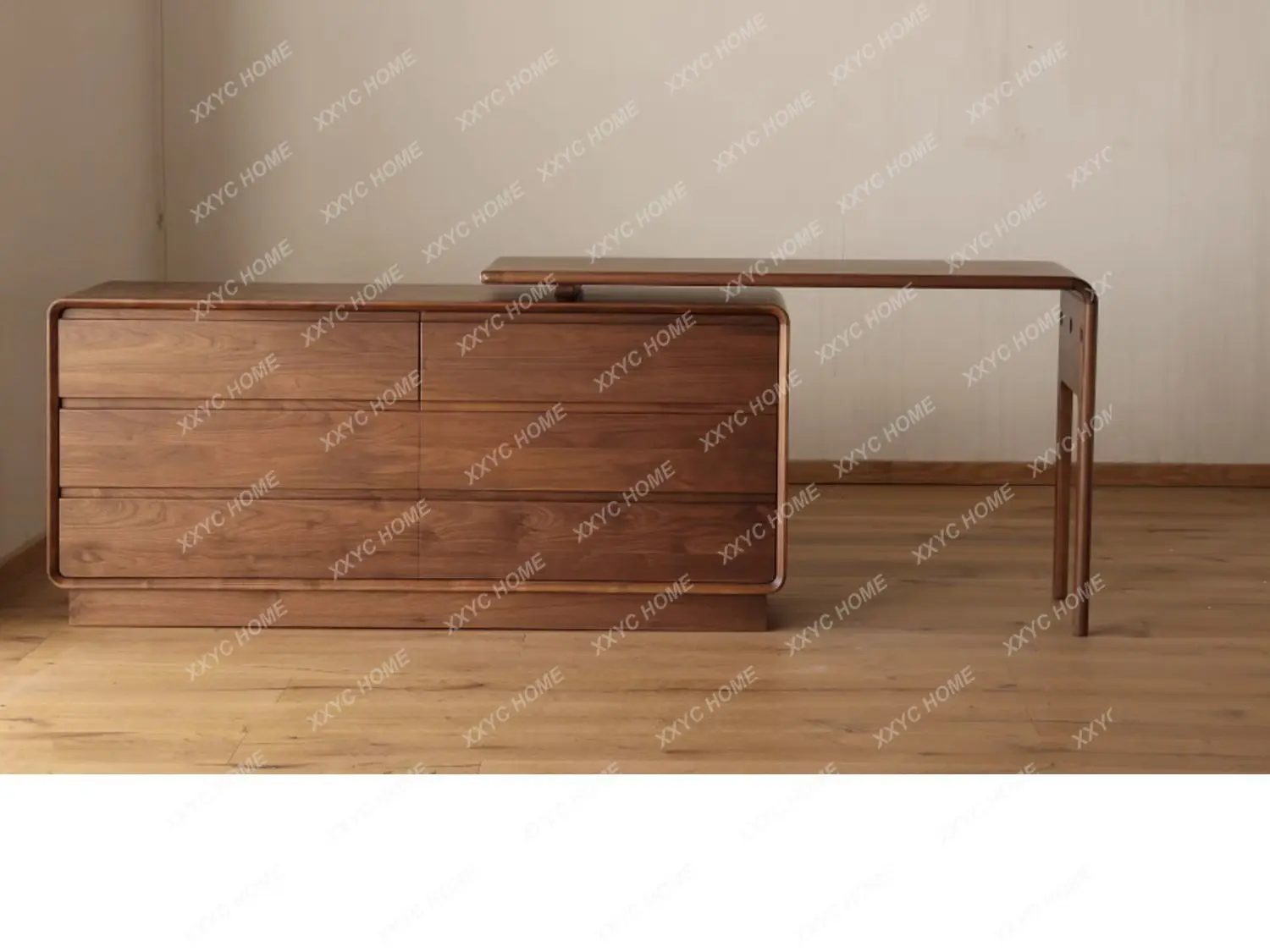 Modern Drawers Vanity Table Makeup Bedroom Bedside Study Living Room Dressing Table Wood Vintage Home Furniture