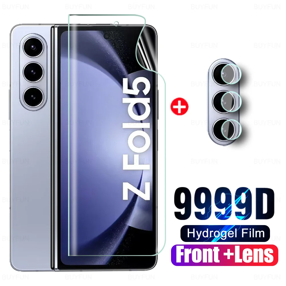 9999D Back Hydrogel Film For Samsung Galaxy Z Fold5 5G Camera Lens Glass Samsang Galaxi ZFold5 Fold 5 ZFold 5 Screen Protector