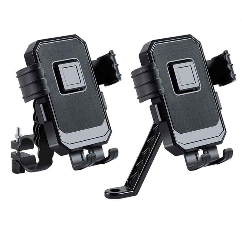 1PC Motorcycle Bicycle Mobile Phone Holder Outdoor Riding GPS Cellphone Bracket For iPhone 17~12 Samsung Xiaomi Navigation Stand
