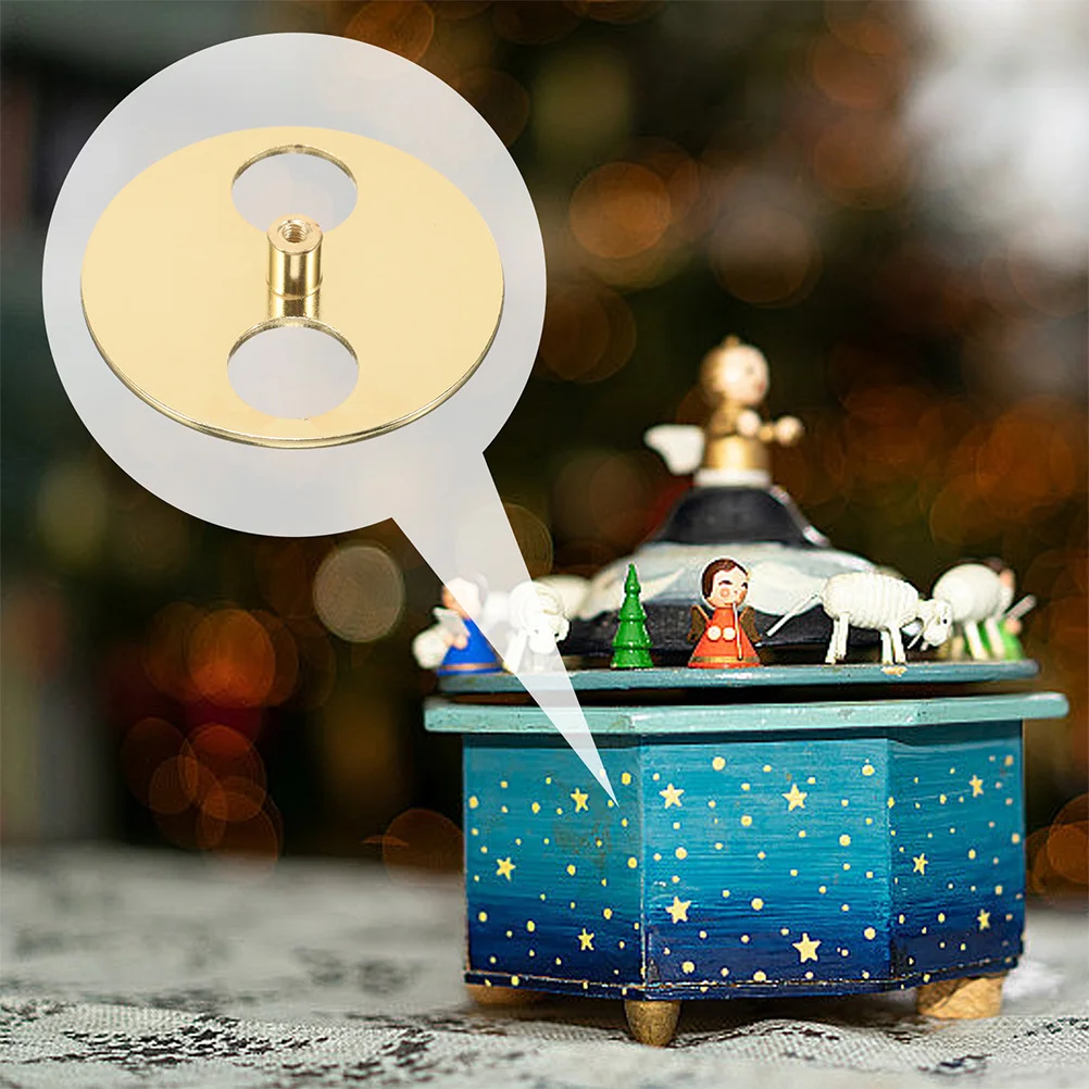 3pcs Round Metal Winder Circular Disk Replacement For Diy Music Box Accessories Precision Turntable Base Compatible With Jewelry