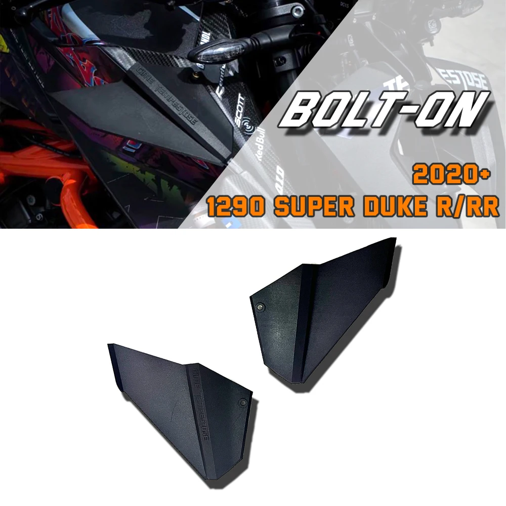 

For 1290 Super Duke R RR EVO 2020-2024, GP Style Front Spoiler Winglet Kit with Lower Lip