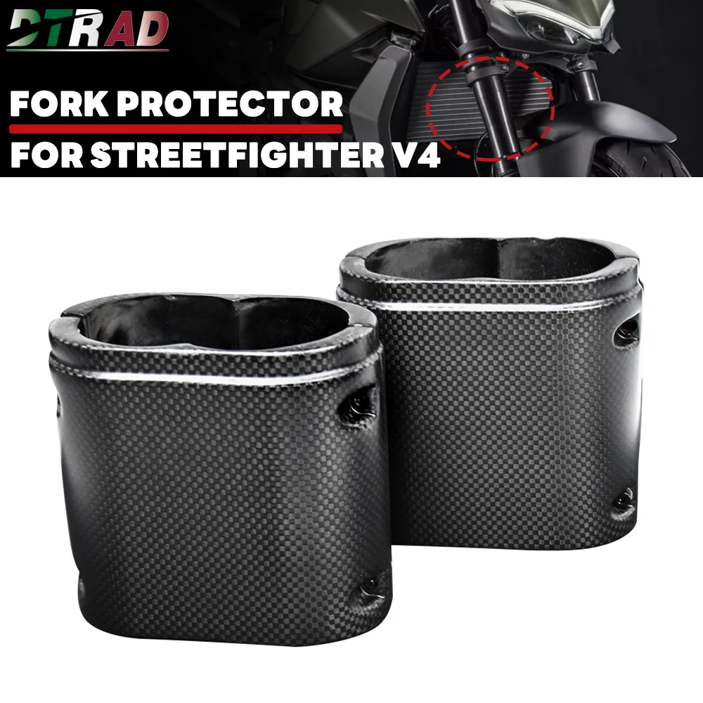 

Front Fork Protector for DUCATI Streetfighter V2 V4 S 2022-2025 Carbon Fiber Upper Shock Absorber Protective Cover Modified Part
