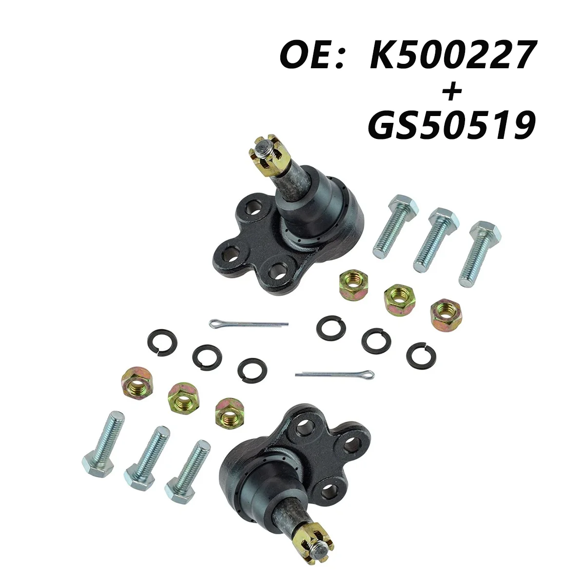 

Ball Joint Set For 2010-17 GMC Terrain Chevy Equinox Front Left and Right Lower K500227 GS50519