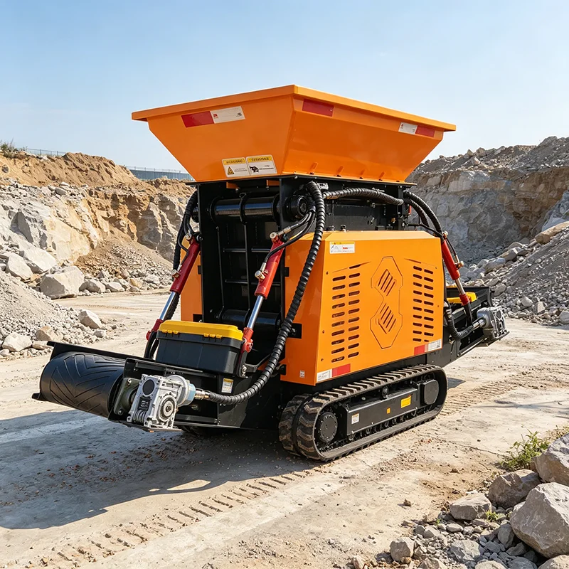 Mini Crawler Mobile Hammer Crusher Portable Diesel Stone Crusher For Clay Brick Ore Coal Crushing Machine