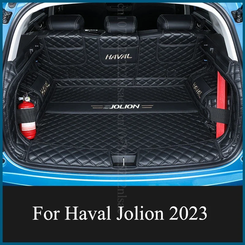 Car Trunk Mats Leather Material for Haval Jolion Accessories 2023 2022 2021 2024 Chulian Car Rear Cargo Tray Trunk Mat Rear Pads