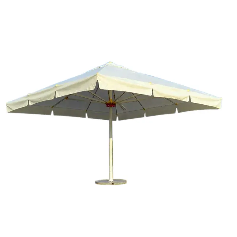 

Square Restaurant Commercial Sun Market Heavy Aluminum 15ft Big Size 5x5 m Parasol Beach Garden Outdoor Parasol Umbrellas